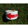 rubalise oxobiodegradable avec fleche rouge