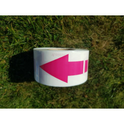 rubalise oxobiodegradable avec fleche rose