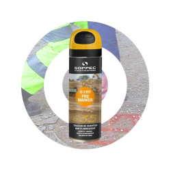 Bombe de marquage pro marker non fluo peinture permanente - 8 à 12 mois - 3 coloris