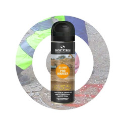 Bombe de marquage pro marker non fluo peinture permanente - 8 à 12 mois - 3 coloris