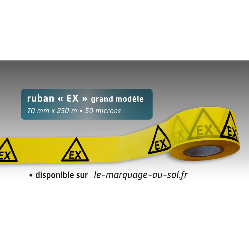 Rubalise plastique EX 70mm*250m Rubalise plastique EX 70mm*250m