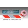 Rubalise signalisation de chantier réfléchissant 75mm*250m