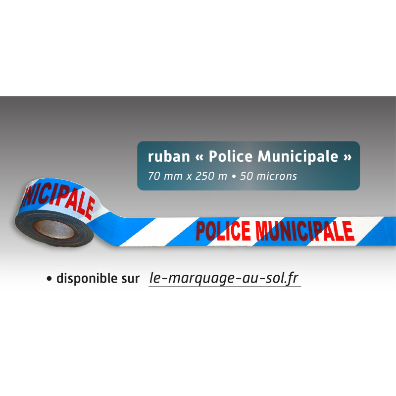 Rubalise plastique police municipale75mm*250m