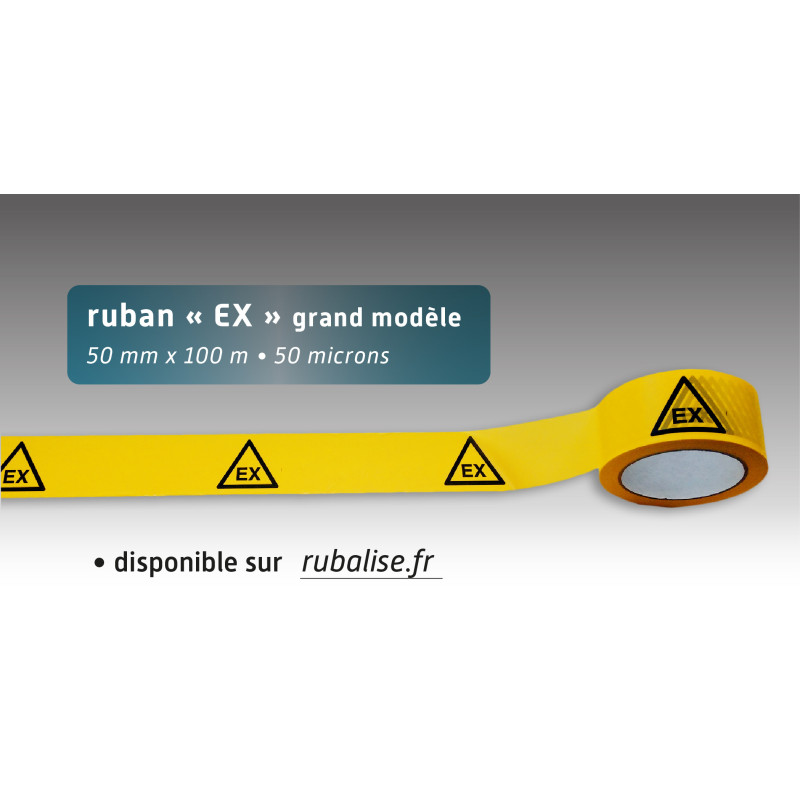 Rubalise plastique EX 50mm*100m Rubalise plastique EX 50mm*100m