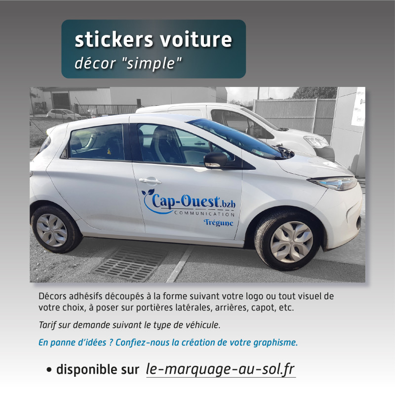 Sticker véhicule décor "encart"