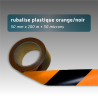 Rubalise plastique 50mm*100m - Orange/Noir