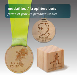 Médaille forme et gravure personnalisable