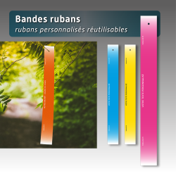 Ruban réutilisable - lot de 100 - 6 couleurs