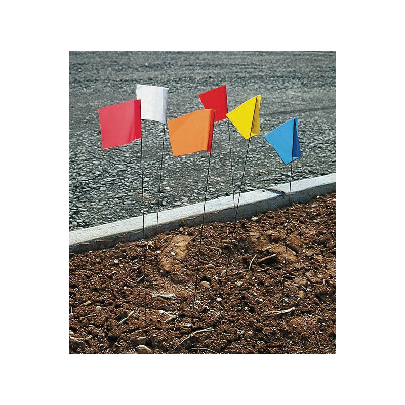 Lot de 100 piquets drapeaux 75cm - 4 coloris Lot de 100 piquets drapeaux 75cm - 4 coloris