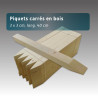 Piquet bois 40cm pour balisage au sol - lot 300