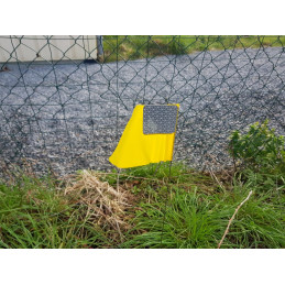 Piquet drapeau signalisation de nuit 76 cm