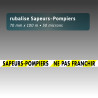 Rubalise plastique - Sapeurs Pompiers ne pas franchir 75mm*100m