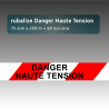 Rubalise plastique danger haute tension 76mm*250m