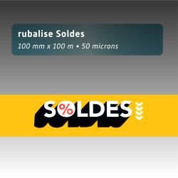 Rubalise plastique soldes 3 couls% en 100mm*100m