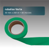Rubalise plastique unie 50mm*100m - verte