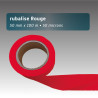 Rubalise plastique unie 50mm*100m - rouge