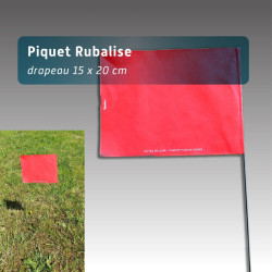 Piquet rubalise spécial NUIT réutilisable - lot de 100 - couleur unie - 7 couleurs disponibles ( lot de 100)