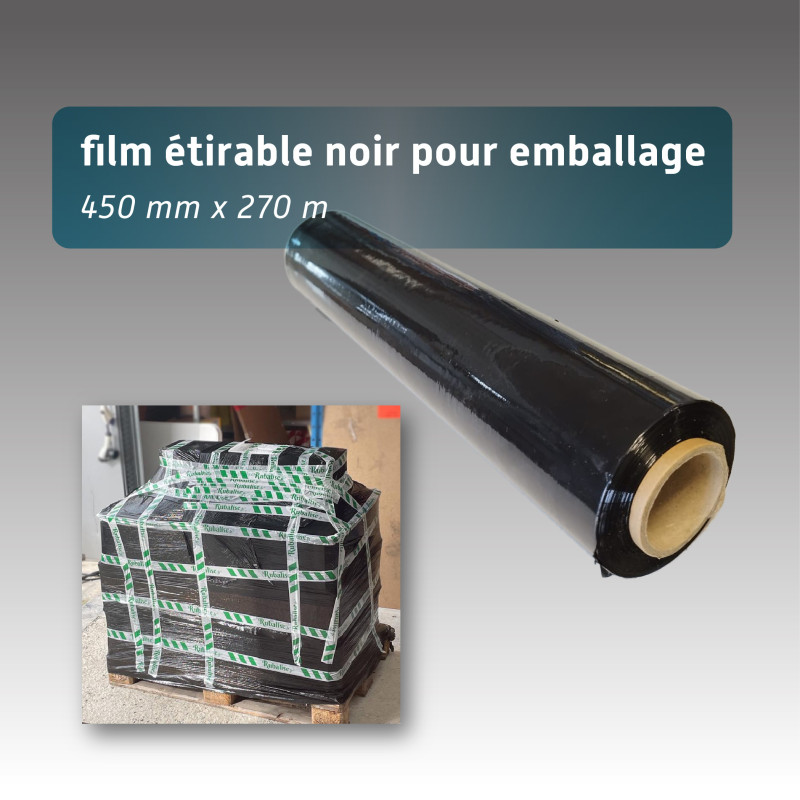 Film étirable noir pour emballage