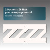 2 Pochoirs ZEBRA pour marquage au sol