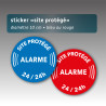 Sticker "site protégé alarme" - 2 couleurs