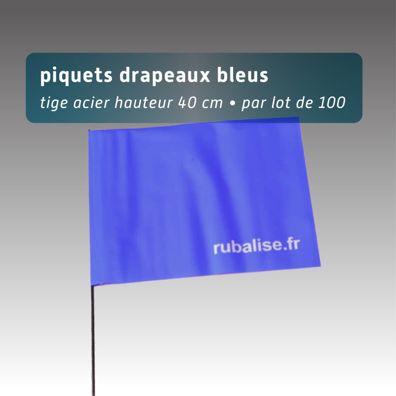 Piquet drapeau 40 cm lot 100 Piquet drapeau 40 cm lot 100