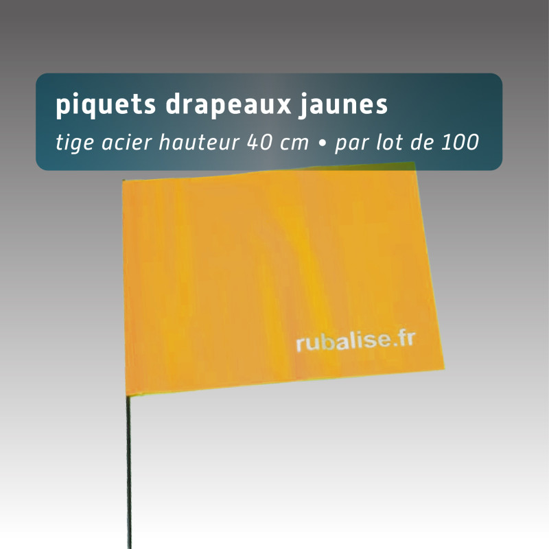 Piquet drapeau 40 cm lot 100 Piquet drapeau 40 cm lot 100