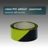 Ruban PVC adhésif - jaune/noir