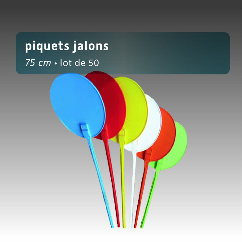 Piquet jalon 75cm - lot 50 Piquet jalon 75cm - lot 50