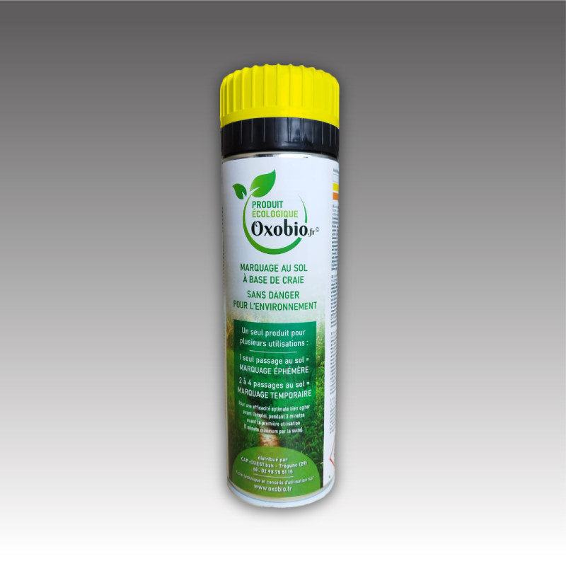 Bombe de peinture éphémère écologique à la craie FLUO 15 jours - 7 couleurs