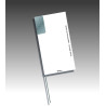 Piquet drapeau rectangle vertical