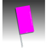 Piquets drapeaux rectangulaires - sans pastilles de nuit