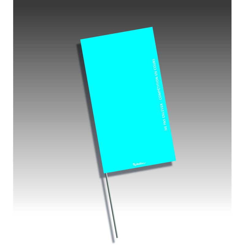 Piquets drapeaux rectangulaires - sans pastilles de nuit