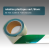 Rubalise plastique 50mm*100m - Vert/Blanc