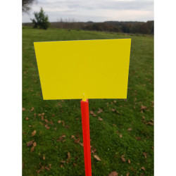 Panneau support pour piquet emboîtable 15*10cm