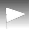 Piquets drapeaux triangulaires - sans pastilles de nuit