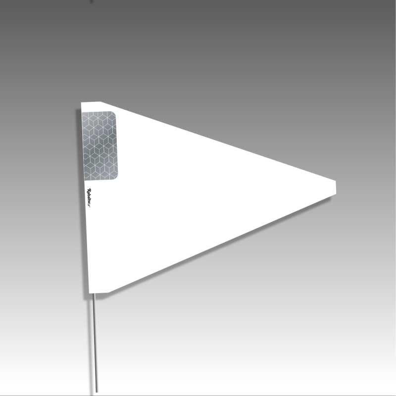 Piquets drapeaux triangulaires - avec pastilles de nuit