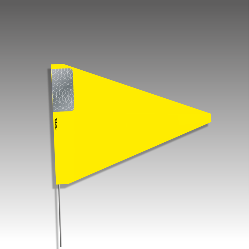 Piquets drapeaux triangulaires - avec pastilles de nuit