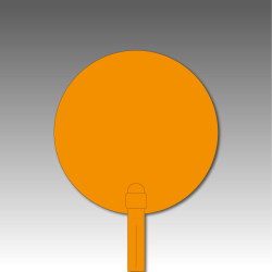 Piquet jalon 90 cm - lot 50 pour baliser un parcours sol dur solide et durable