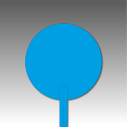 Piquet  jalon 75cm - lot 100 pour baliser un parcours sol dur solide et durable