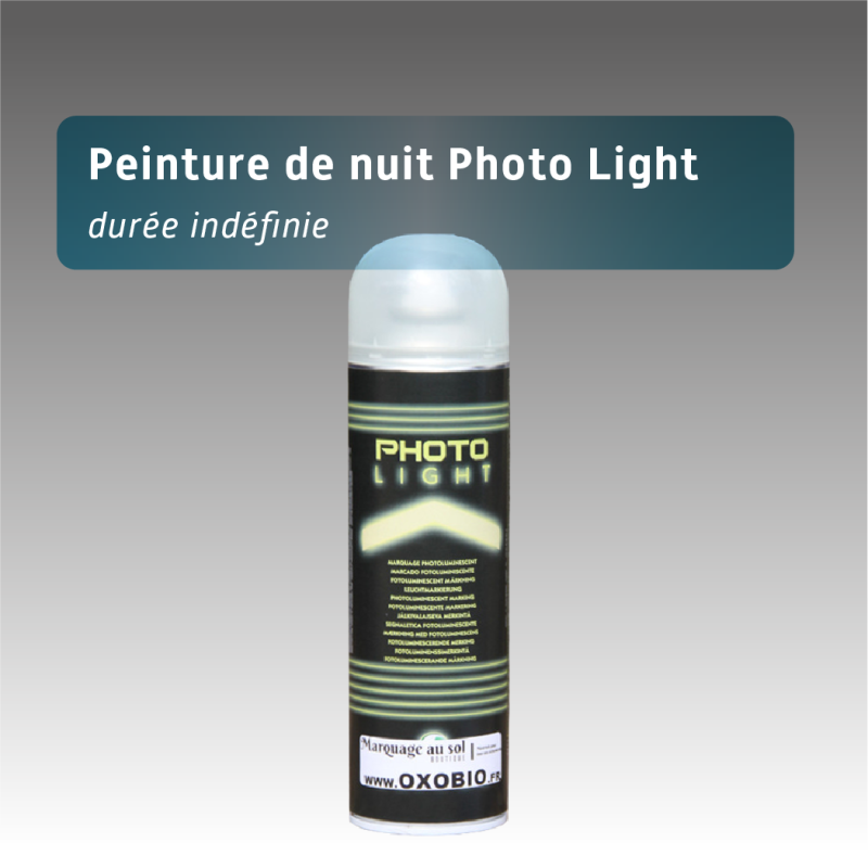 Bombe de peinture luminescente de nuit | Marquage au sol nuit