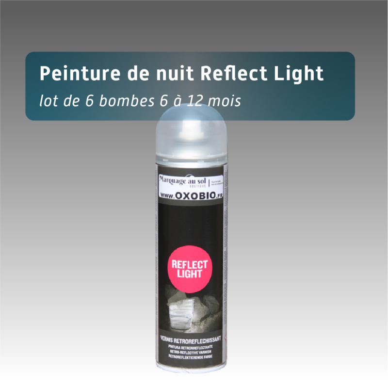 Bombe de peinture réfléchissante de nuit | Marquage au sol nuit