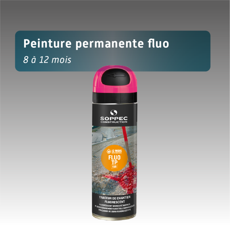 Traceur de chantier FLUO TP 12 mois | Peinture