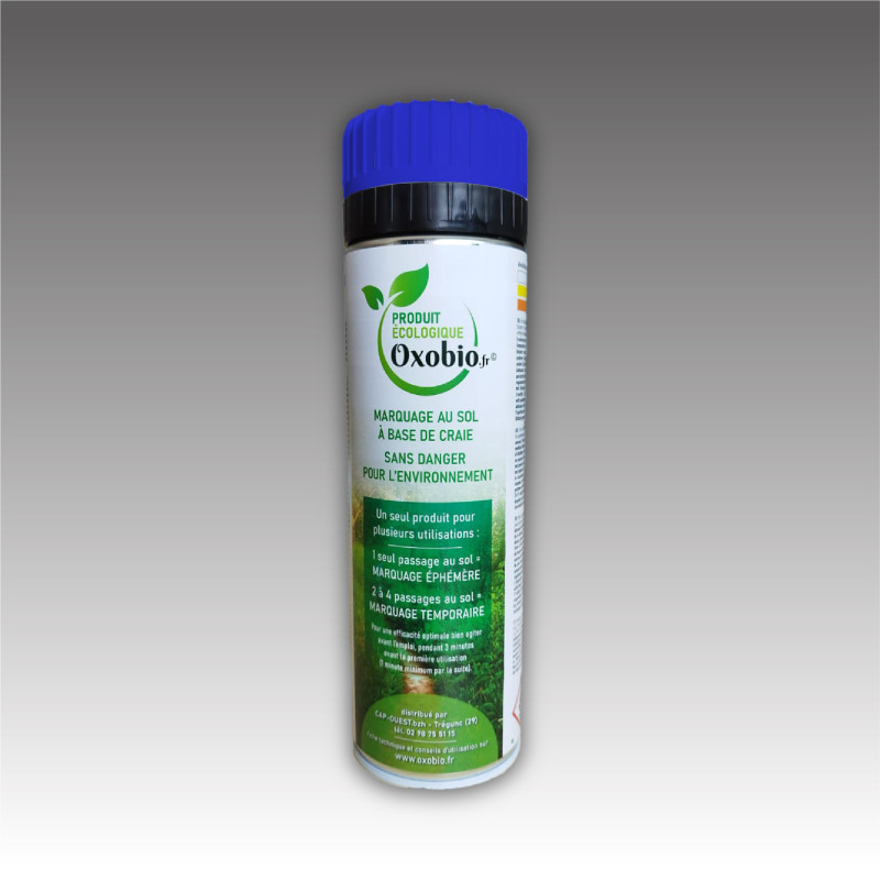 Bombe de marquage temporaire à la craie FLUO OXOBIO 500 ml écologique