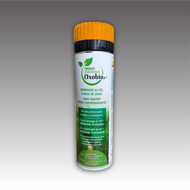 Bombe de marquage temporaire à la craie FLUO OXOBIO 500 ml écologique