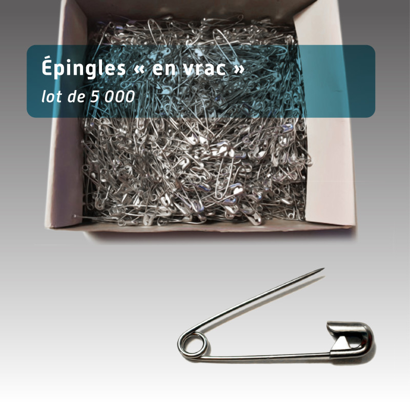 Épingles à Nourrice de Course 28 mm – Lot de 5 000 pour Fixation de Dossards