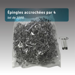 Épingles à Nourrice 28 mm Métal pour Dossards – Lots 400 à 1000 unités