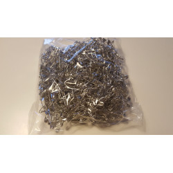 50 000 Épingles à nourrice métal 28 mm accrochées par 4 | Dossards course & événement sportif