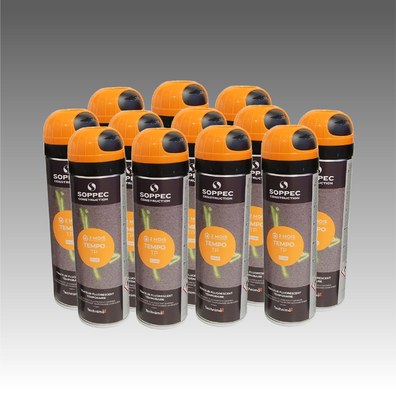 Lot de 12 bombes temporaire - Couleurs unique - 7 couleurs