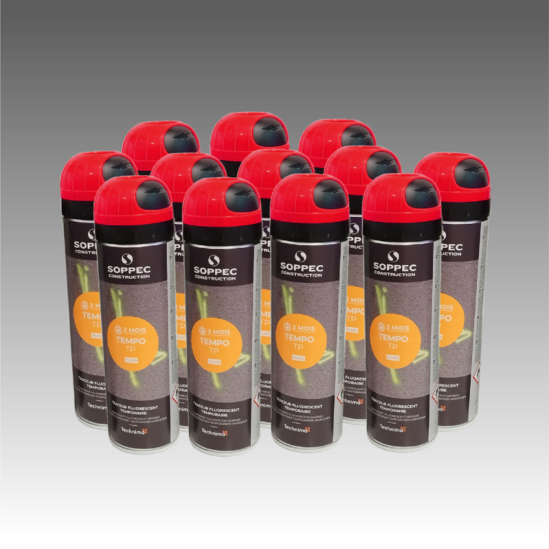 Lot de 12 bombes temporaire - Couleurs unique - 7 couleurs