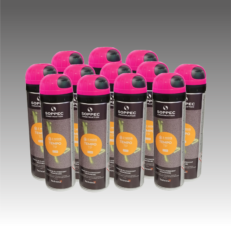 Lot de 12 bombes temporaire - Couleurs unique - 7 couleurs